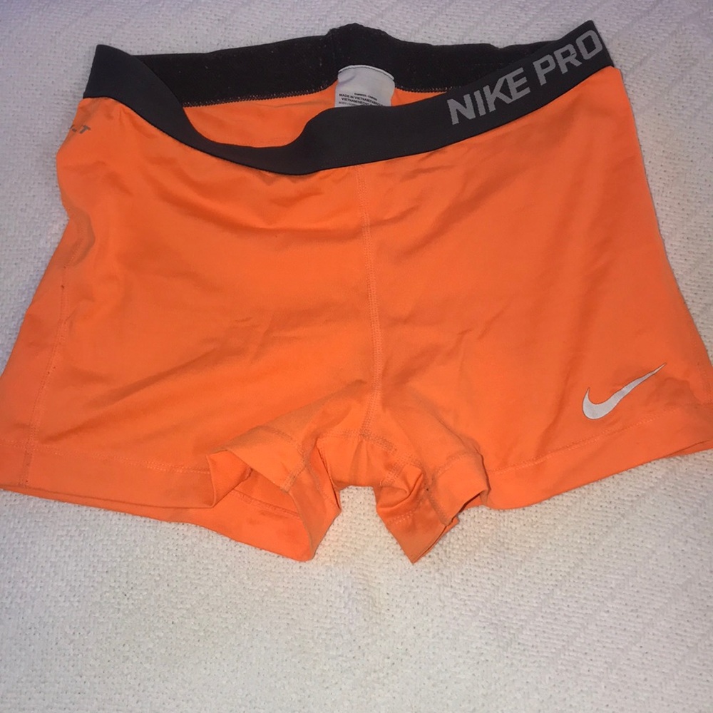 Orange large Nike Pro Spandex